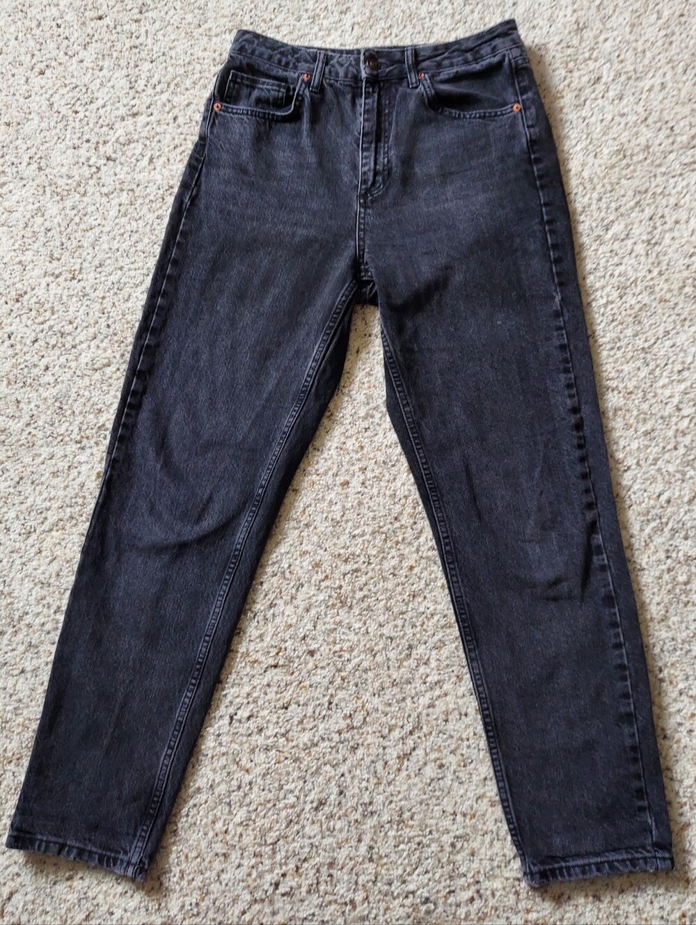 Urban Outfitters BDG Mom Jeans Washed Black W28 L32 High Rise Vintage Inspired